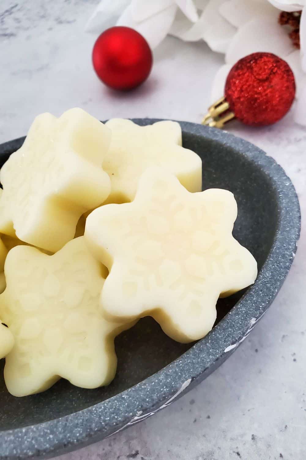 snowflake lotion bars closer view