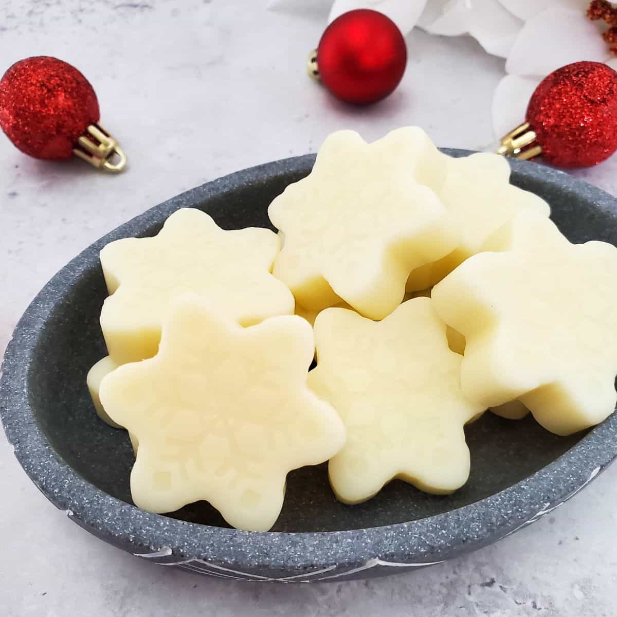 Easy DIY Snowflake Lotion Bars