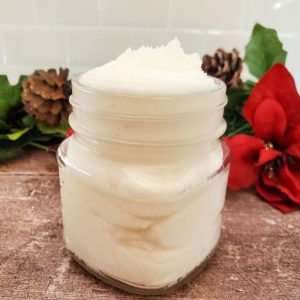 winter snow whipped sugar scrub