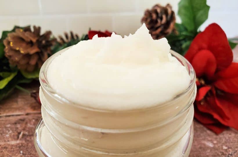 winter snow whipped sugar scrub ready to use