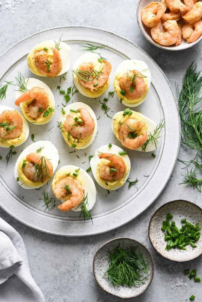 1. Shrimp Deviled Eggs _