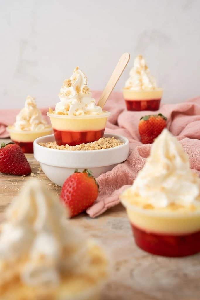 11. Strawberry Cheesecake Jello Shots _