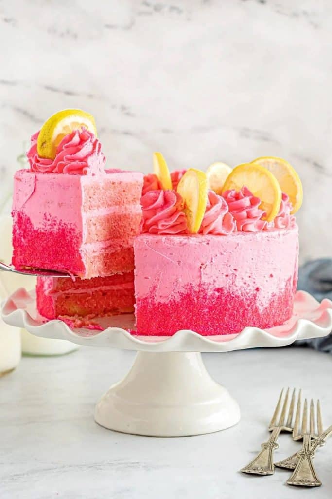 12. Pink Lemonade Cake _