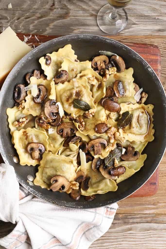 26. Brown Butter Mushroom Ravioli_