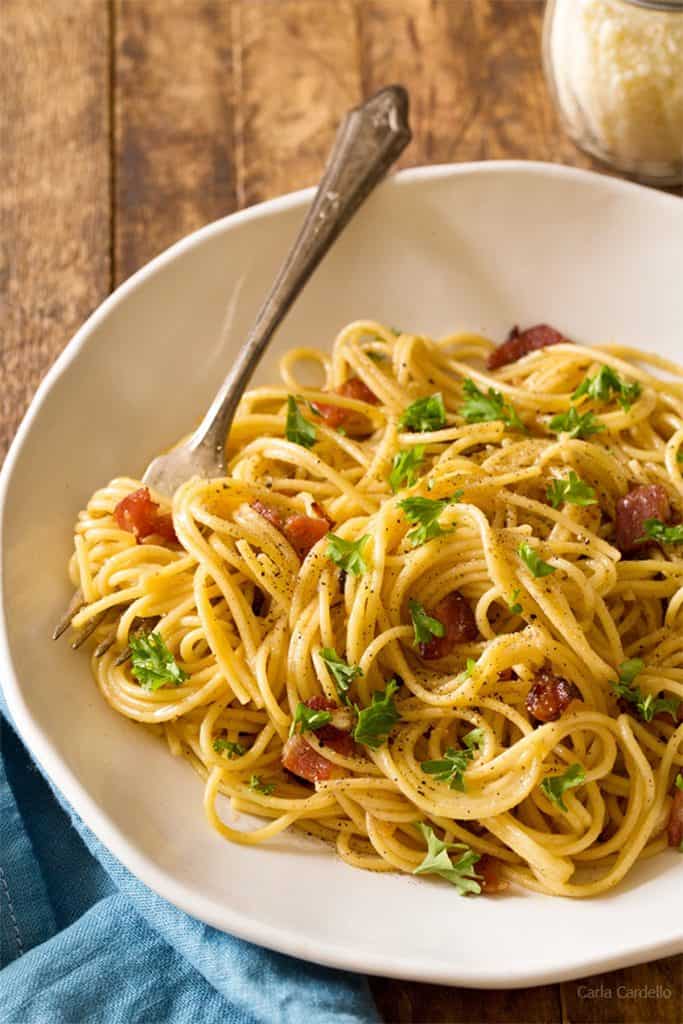 27. Spaghetti Carbonara For 2 _