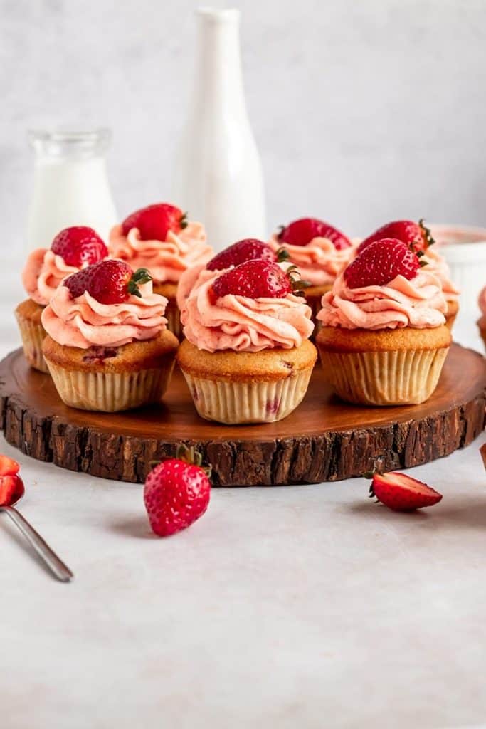 32. Strawberry Filled Cupcakes _
