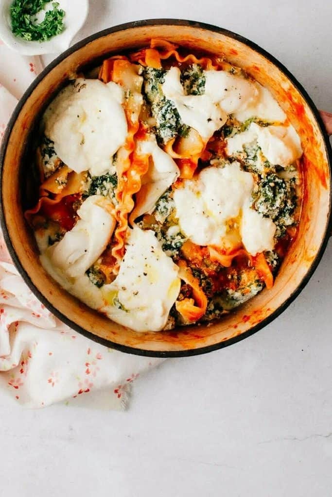 34. One Pot Skillet Lasagna_