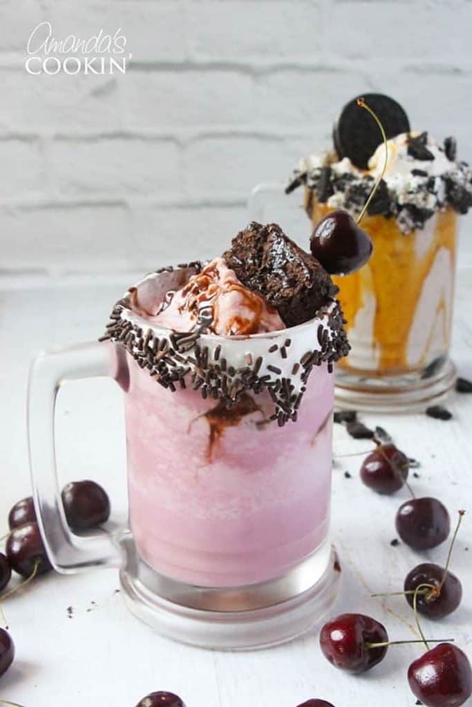 4. Cherry Fudge Milkshake _