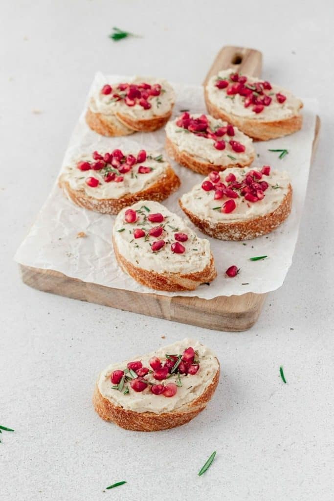 8. Pomegranate Crostini _