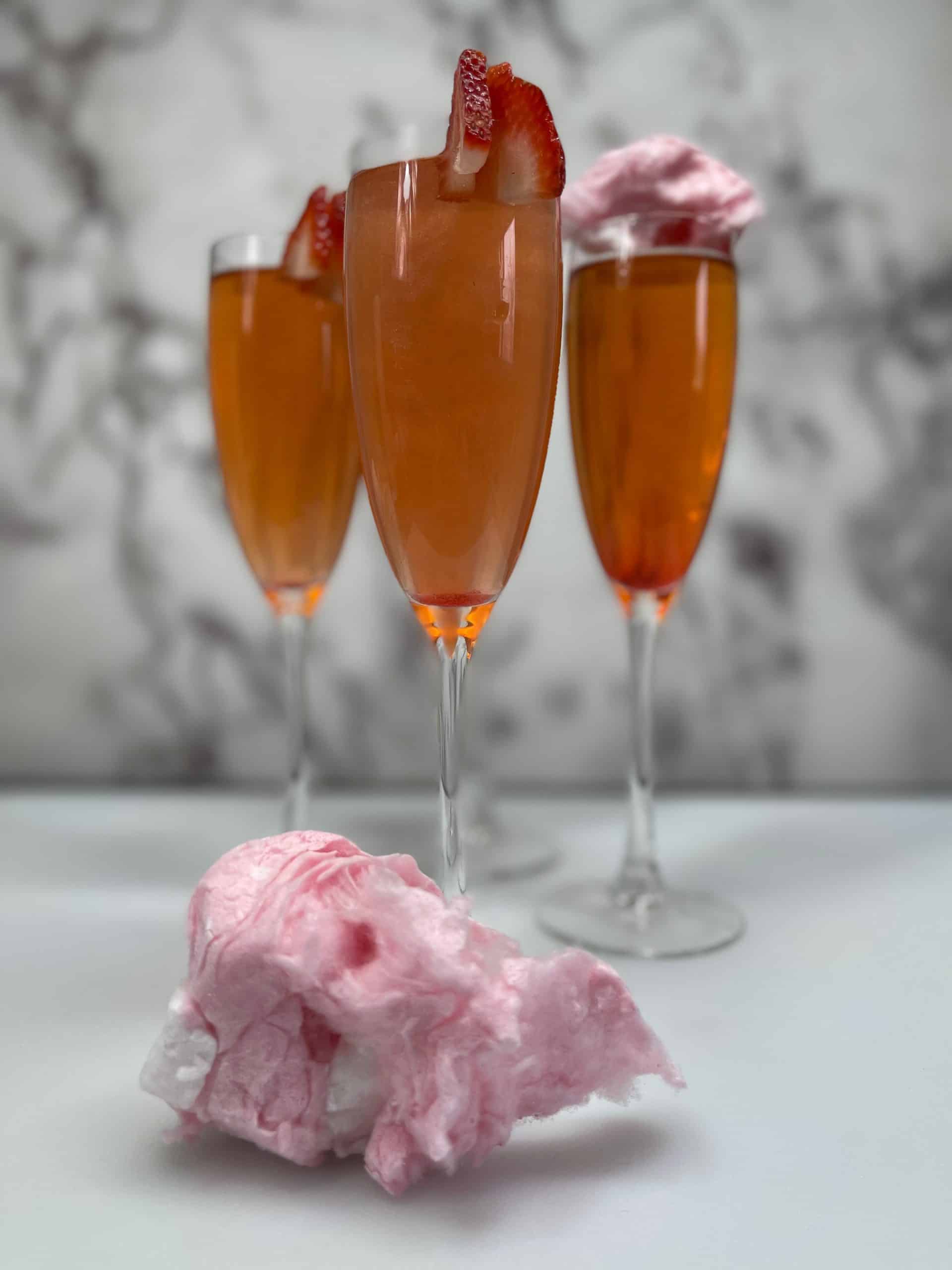 Chardonnay cotton candy cocktail drink recipe