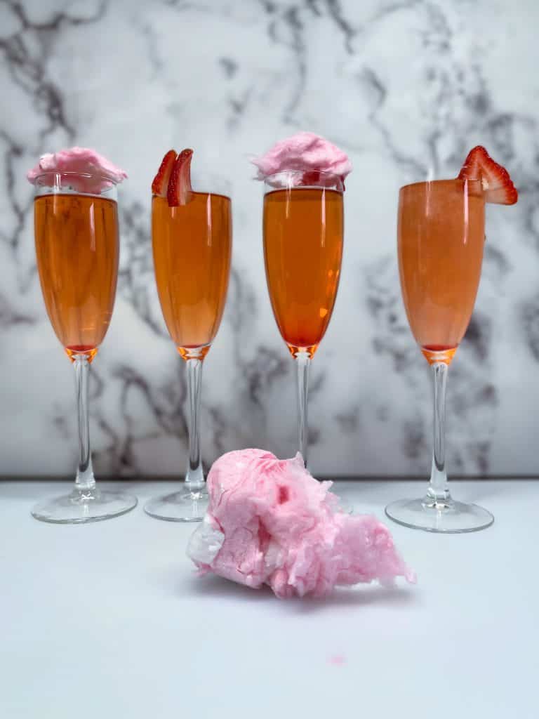 Chardonnay cotton candy cocktail drink recipe