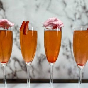 Chardonnay cotton candy cocktail drink recipe