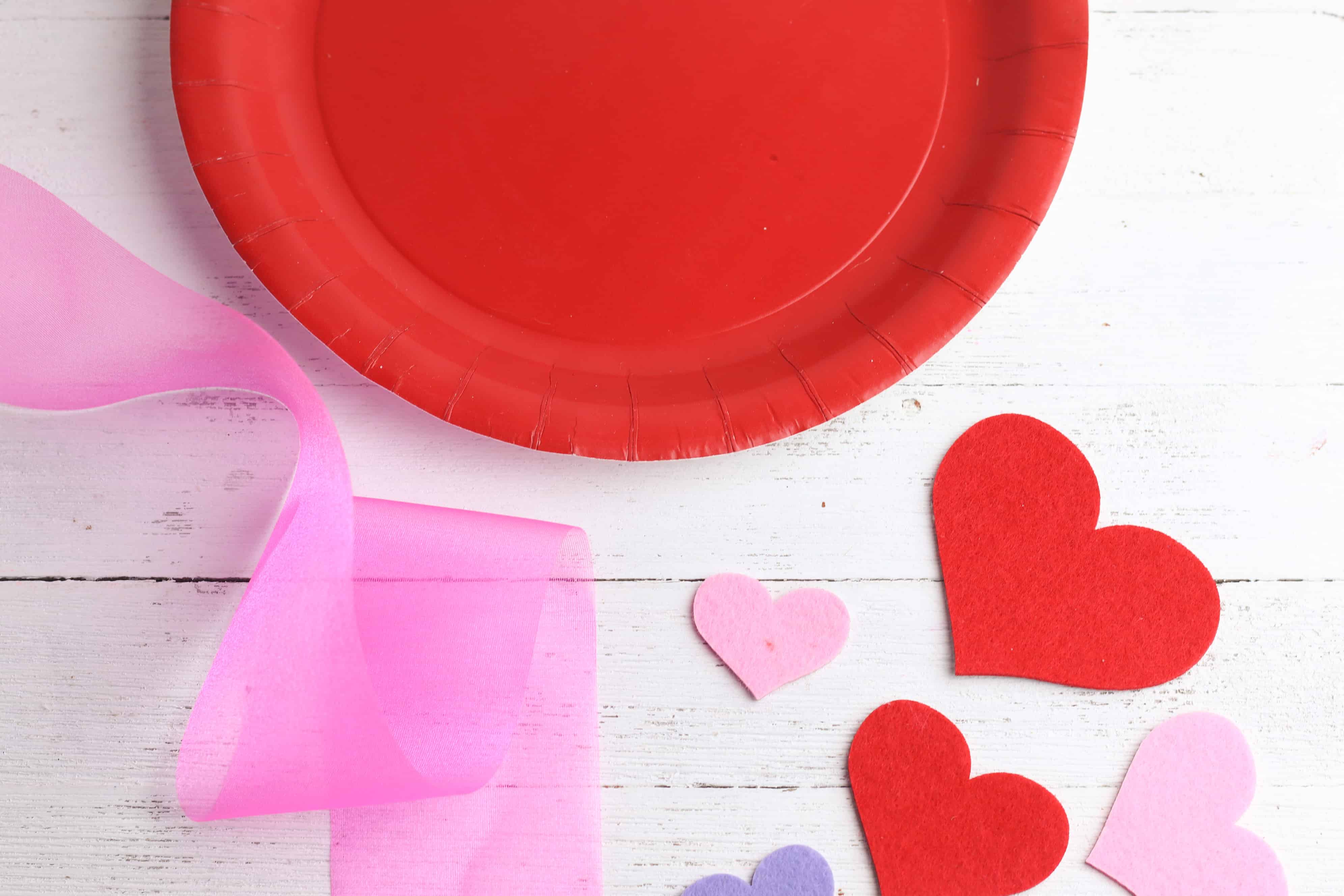 Valentines Day Heart Wreath Craft for Kids - A Crazy Family