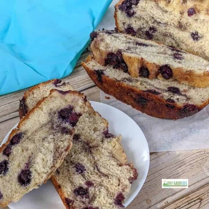 Slices of lemon blueberry bread on plate and on table 1 720×720 1