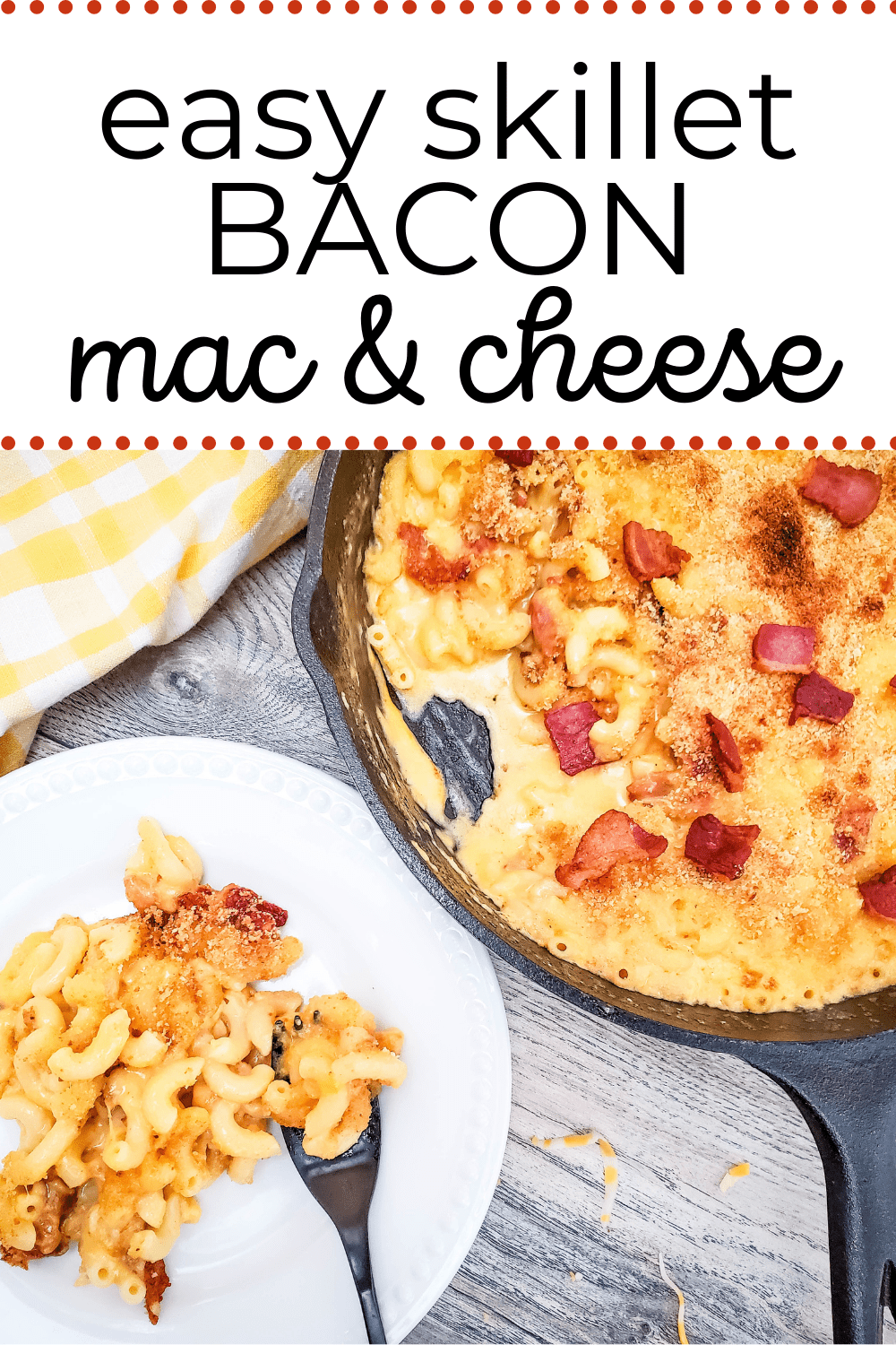 bacon mac cheese skillet 2