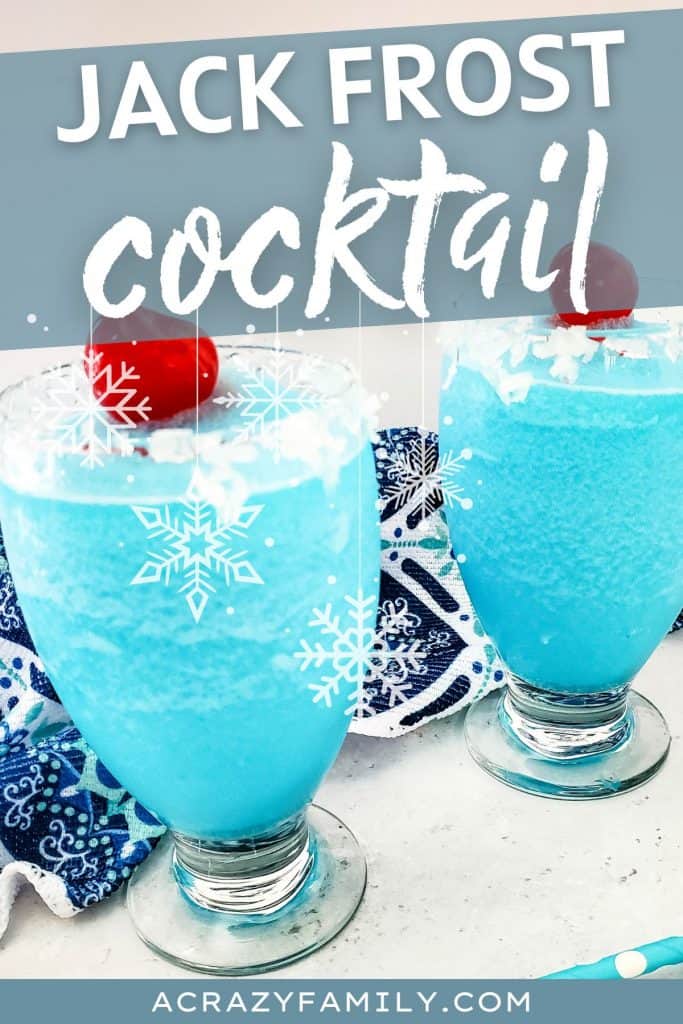 jack frost winter cocktail pin