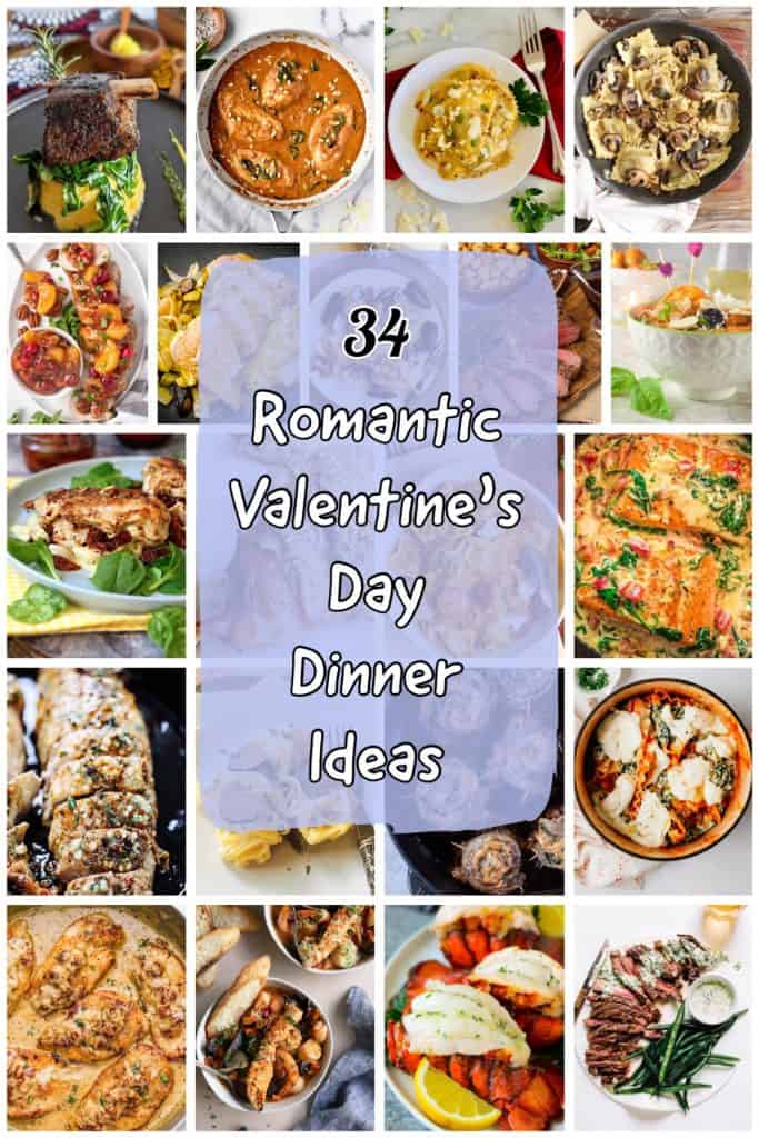 romantic valentines day dinner ideas pin 1