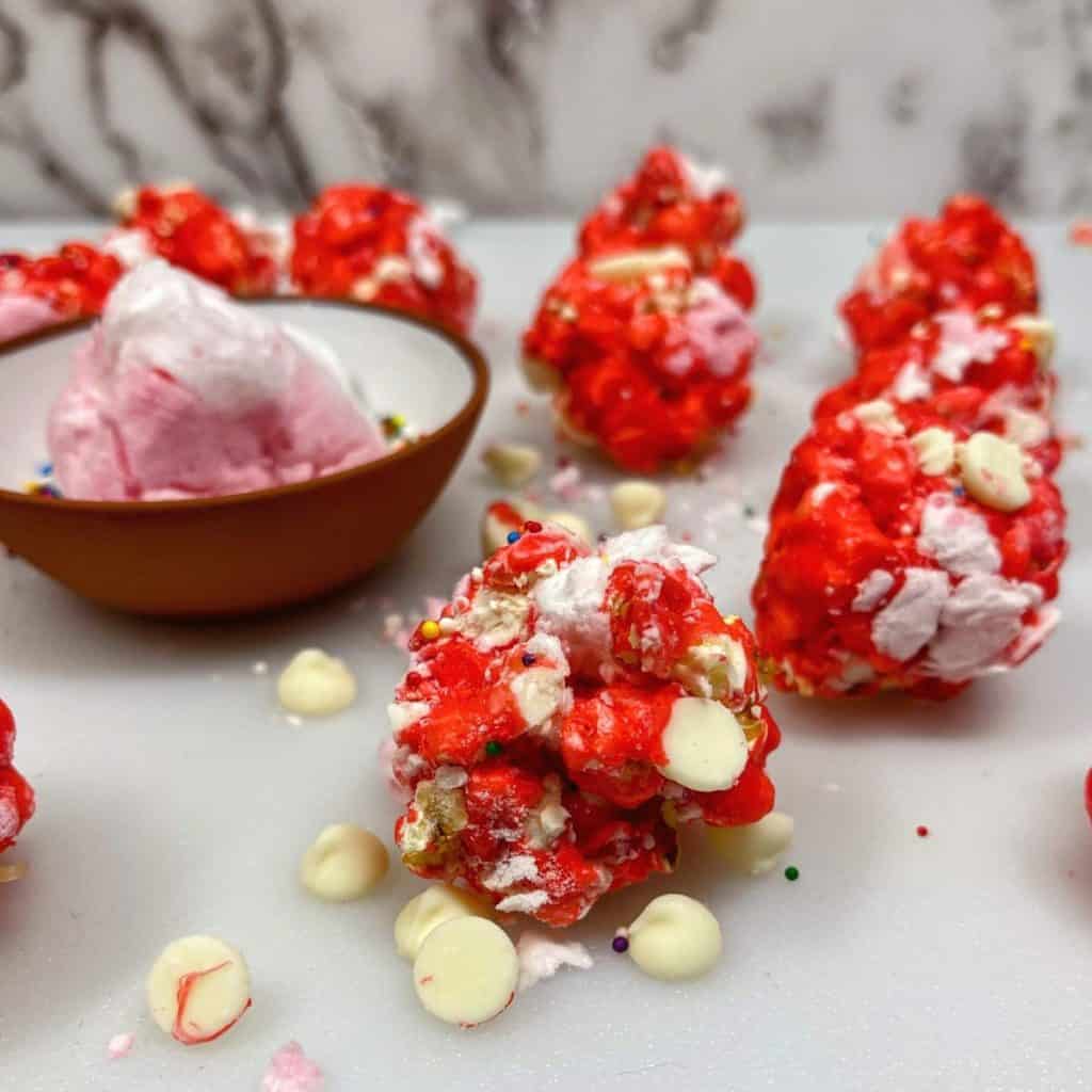 valentines day marshmallow popcorn balls recipe