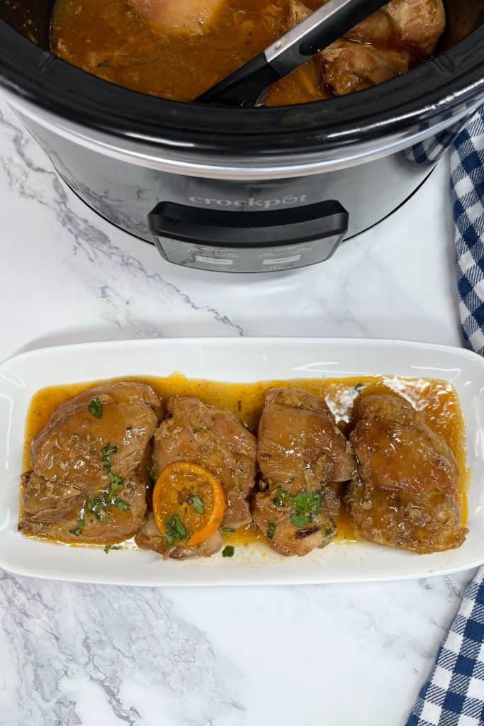 Crockpot Honey Garlic Boneless Chicken Thighs A Crazy Family