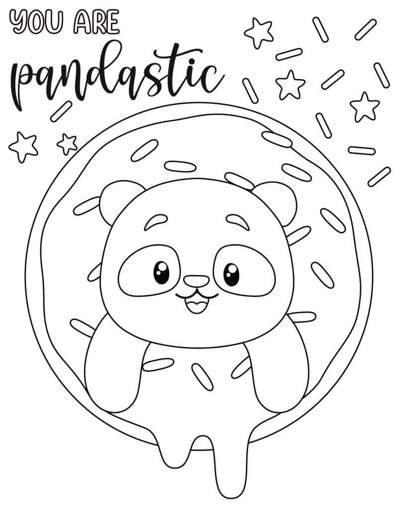 Donut Coloring Pages 02