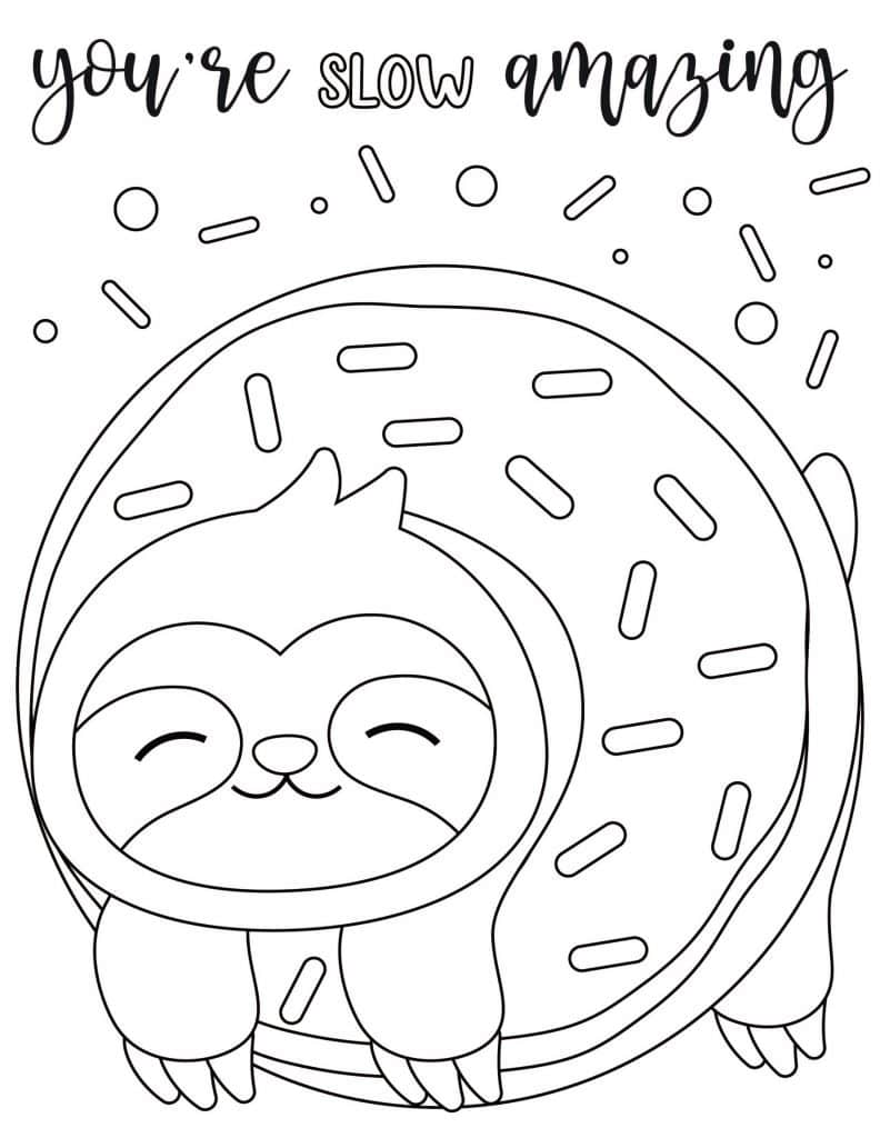 Donut Coloring Pages 05