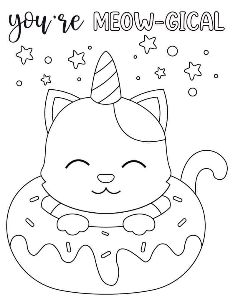Donut Coloring Pages 06