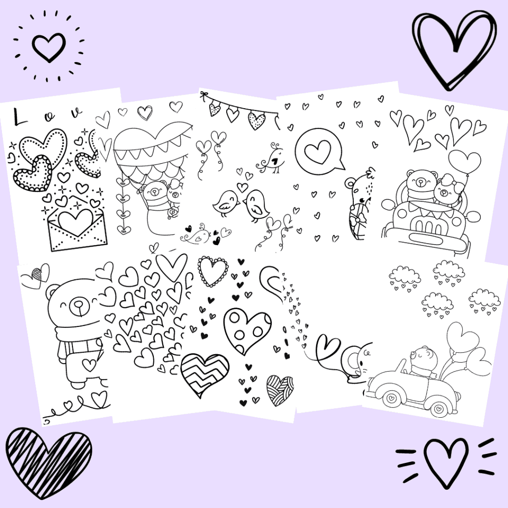 FREE! - Love Heart Colouring Sheet, Colouring Sheets