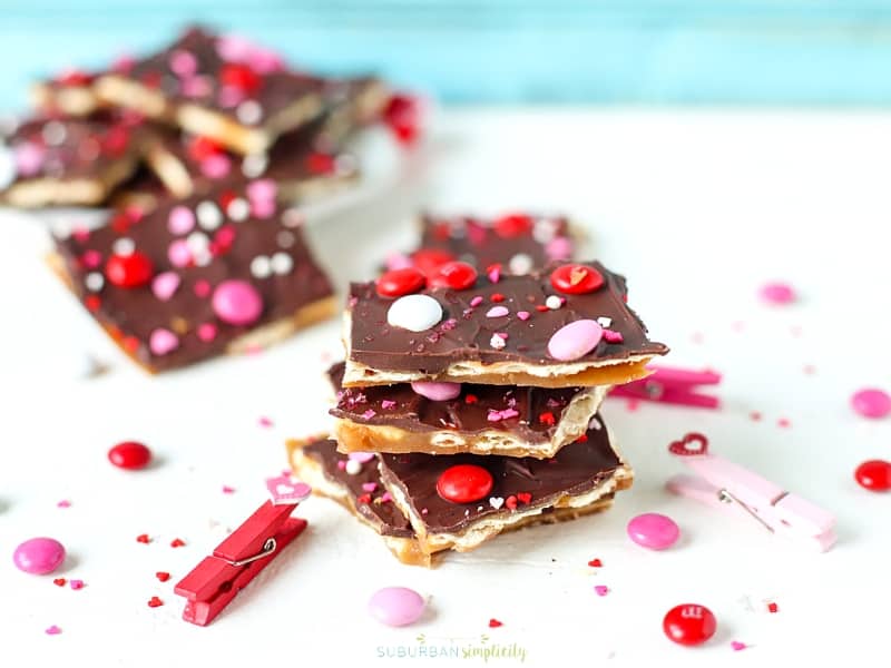 Recipe for Valentines Day Saltine Toffee