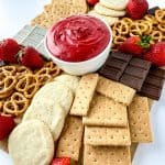 Red Velvet Marshmallow Dip Dessert Board Recipe