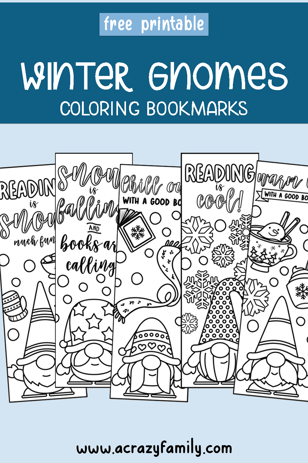 Winter Gnomes Bookmarks 1