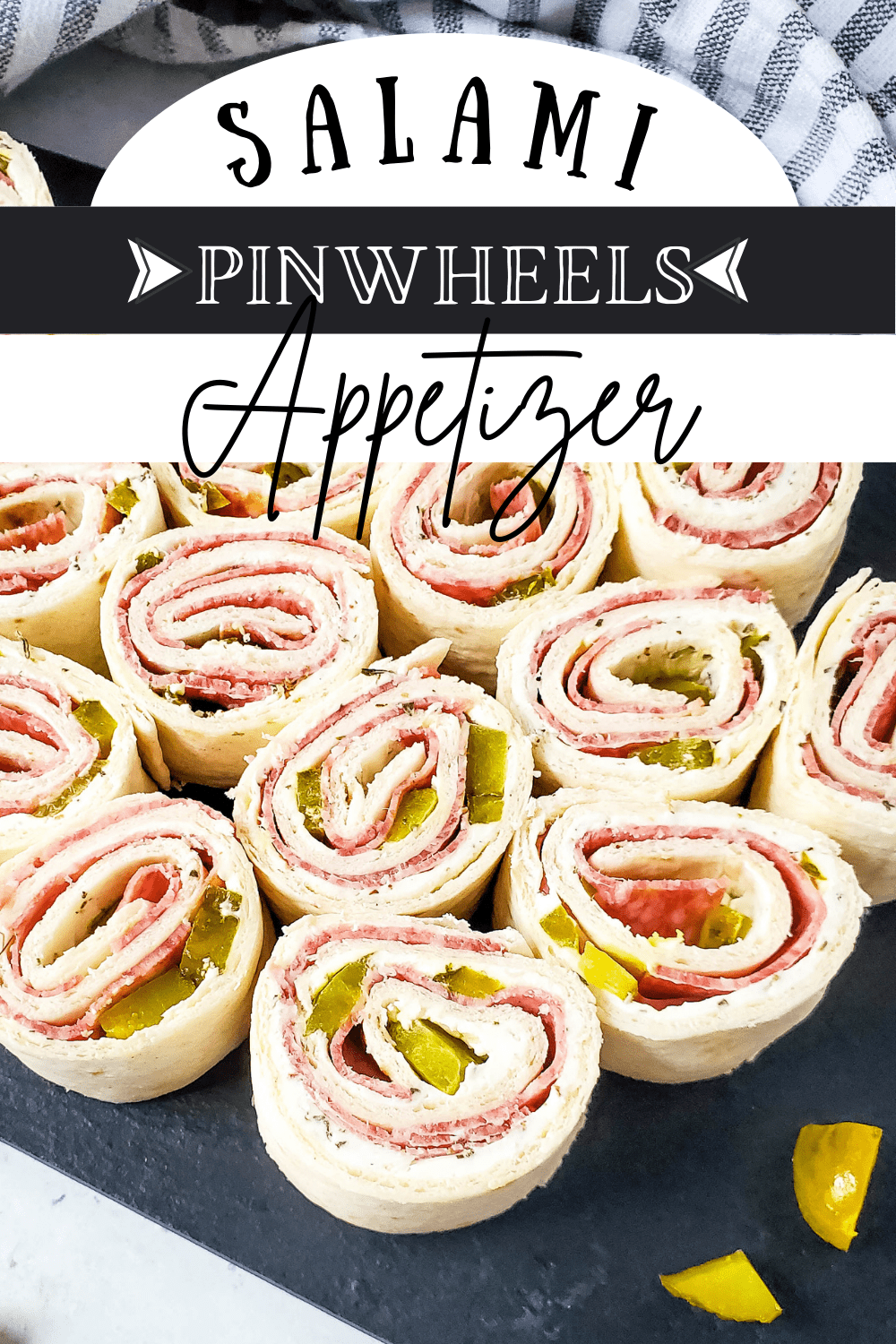 Salami and Cream Cheese Pinwheels A Crazy Family