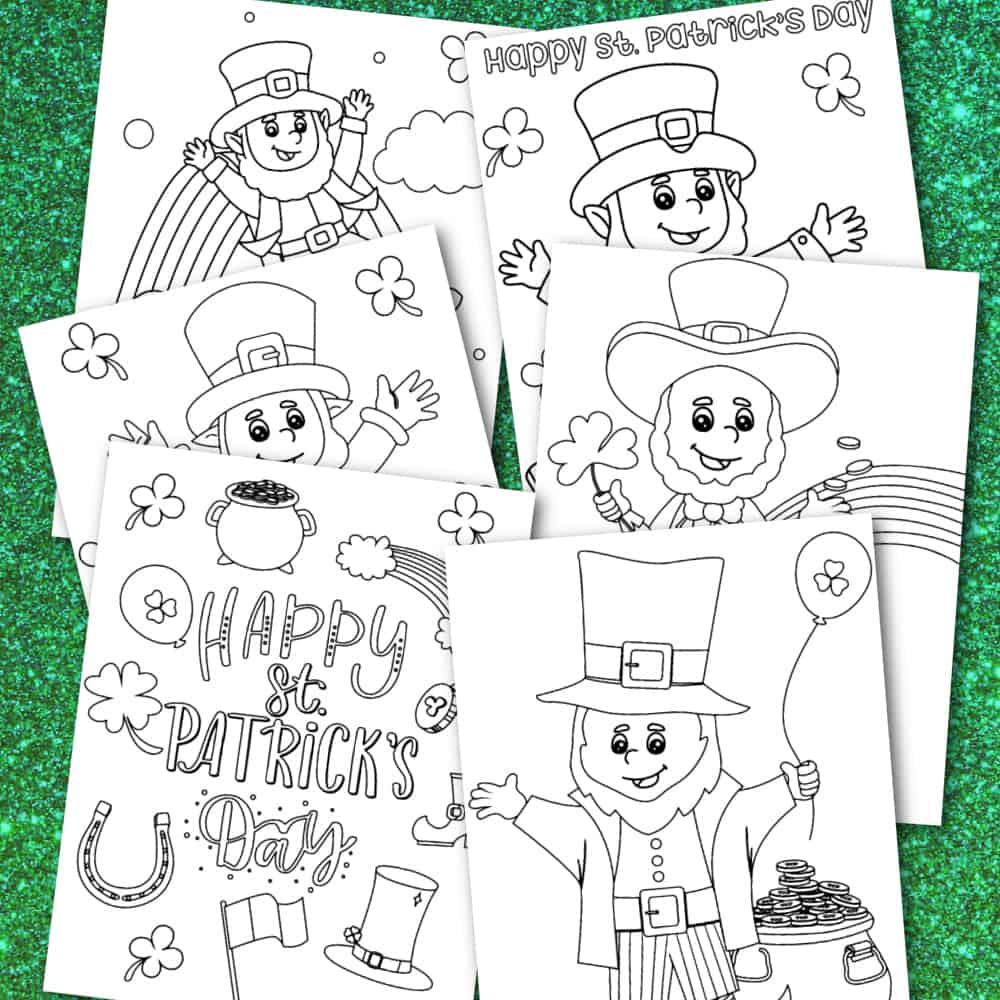 st patricks coloring pages