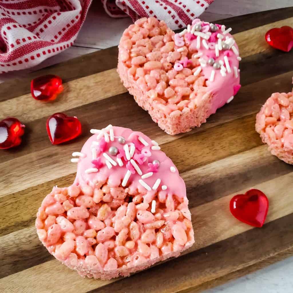 valentines heart krispies recipe