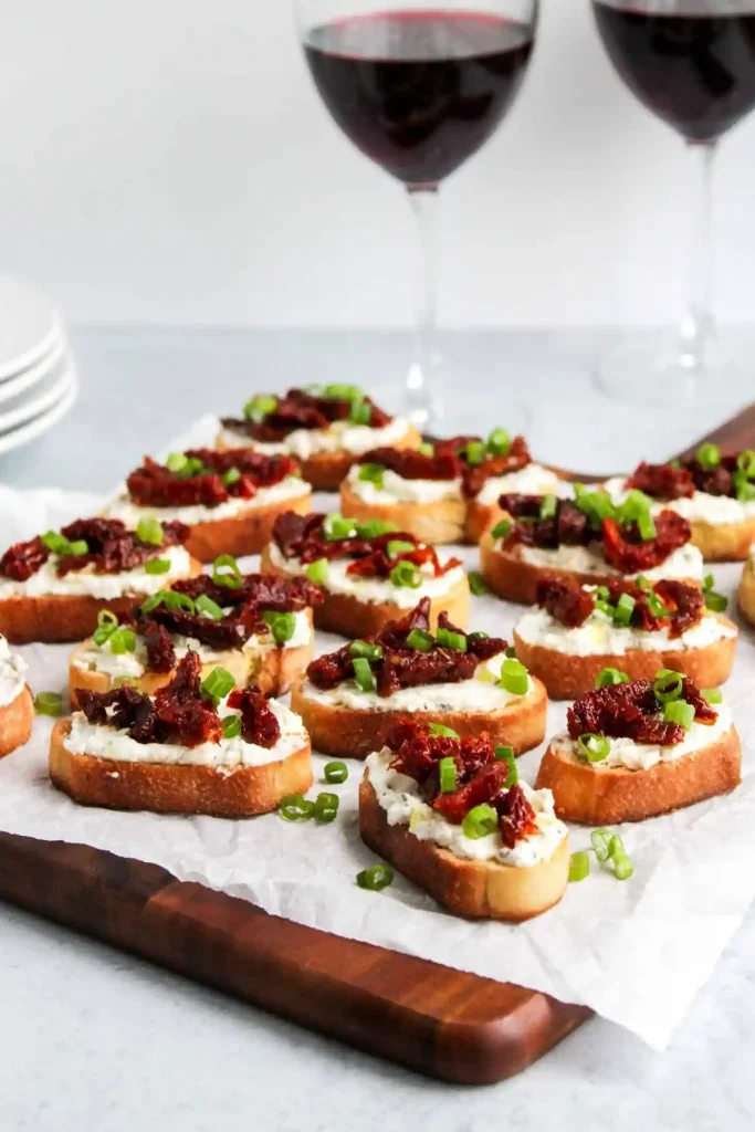 17. Sun Dried Tomato Crostini _