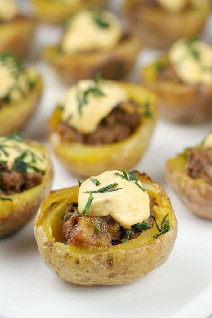 30. Cheeseburger Potato Bites _