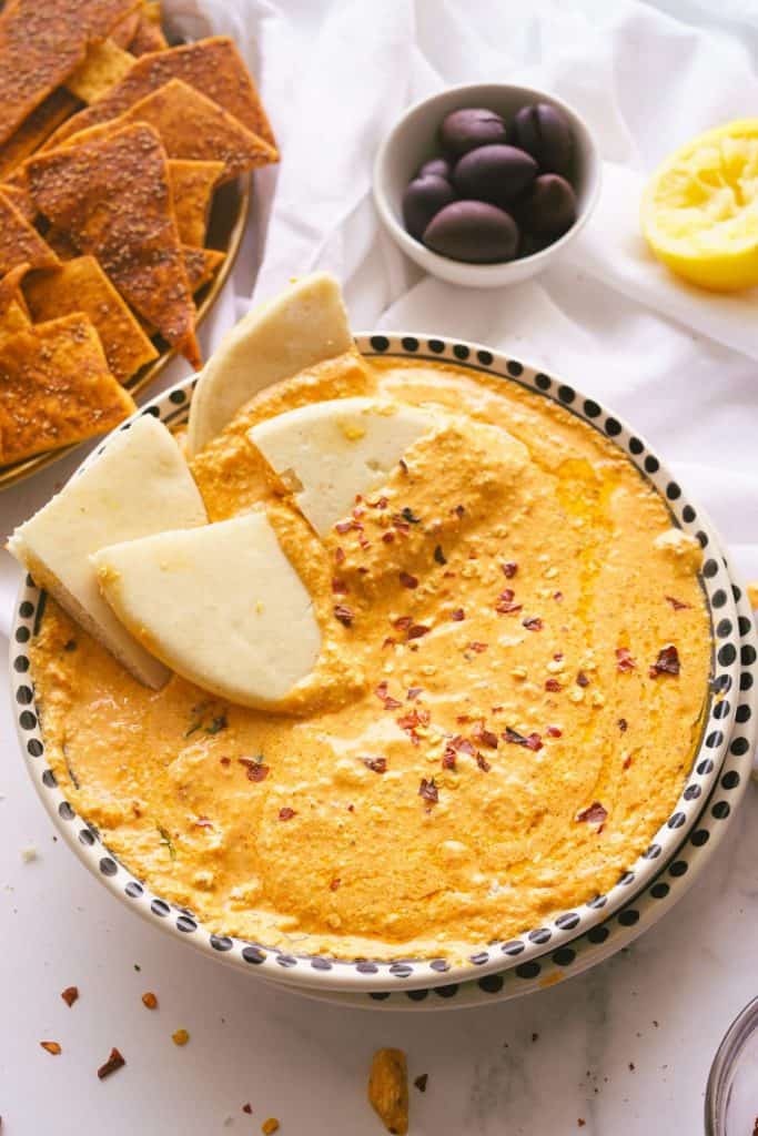 4. Red Pepper Feta Dip _