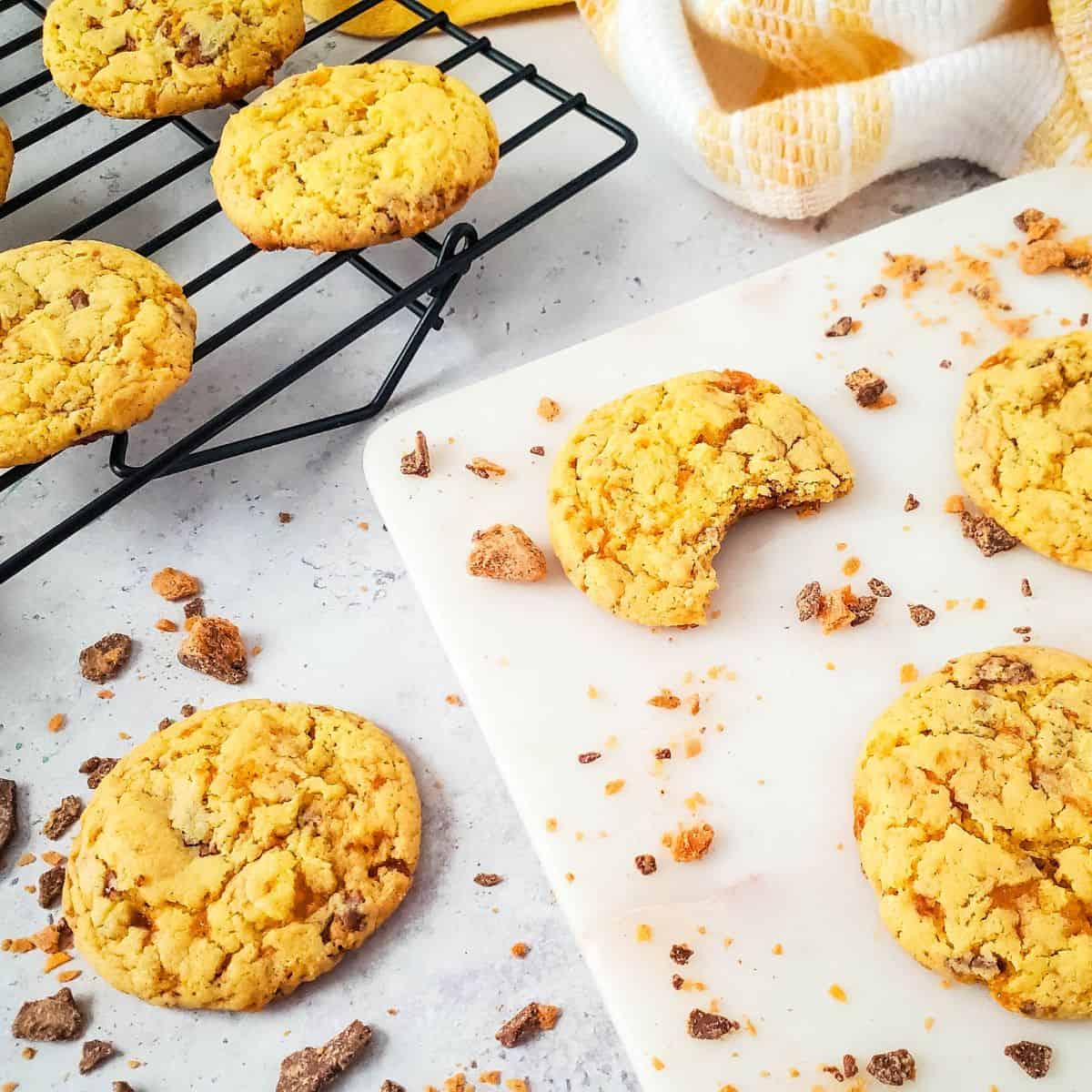 Butterfinger Cake Mix Cookies