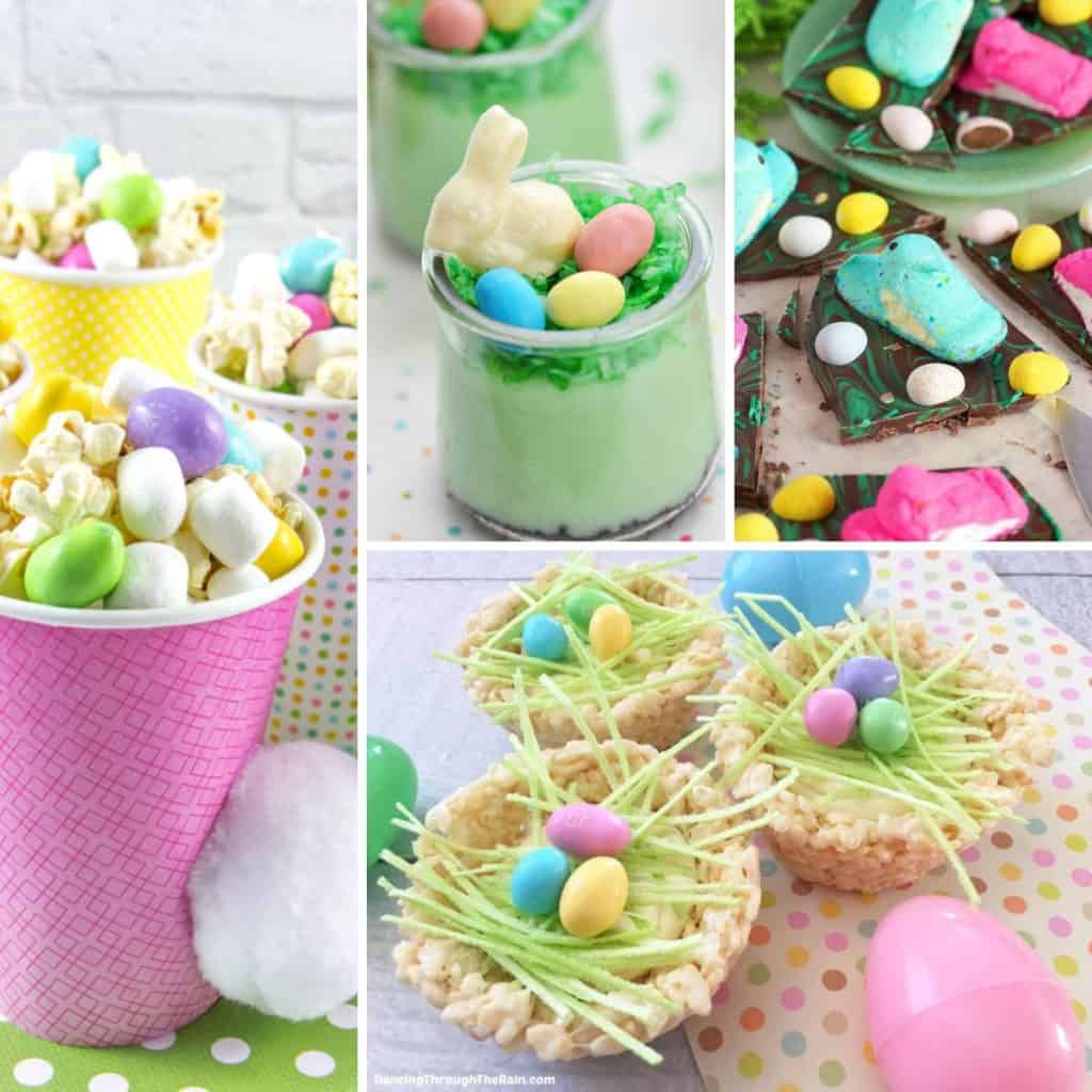 easter candy treats collage