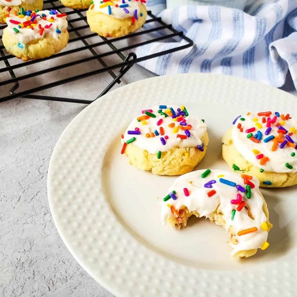 Funfetti Cake Mix Cookies - A Crazy Family