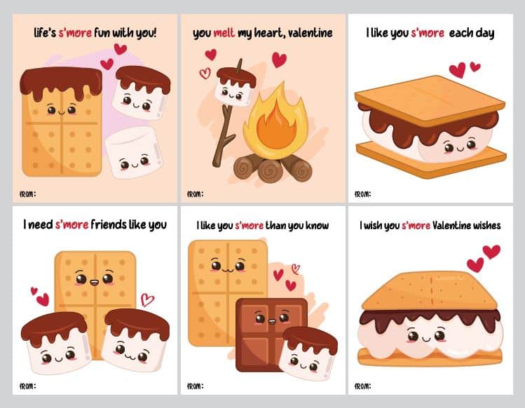 smore valentines cards