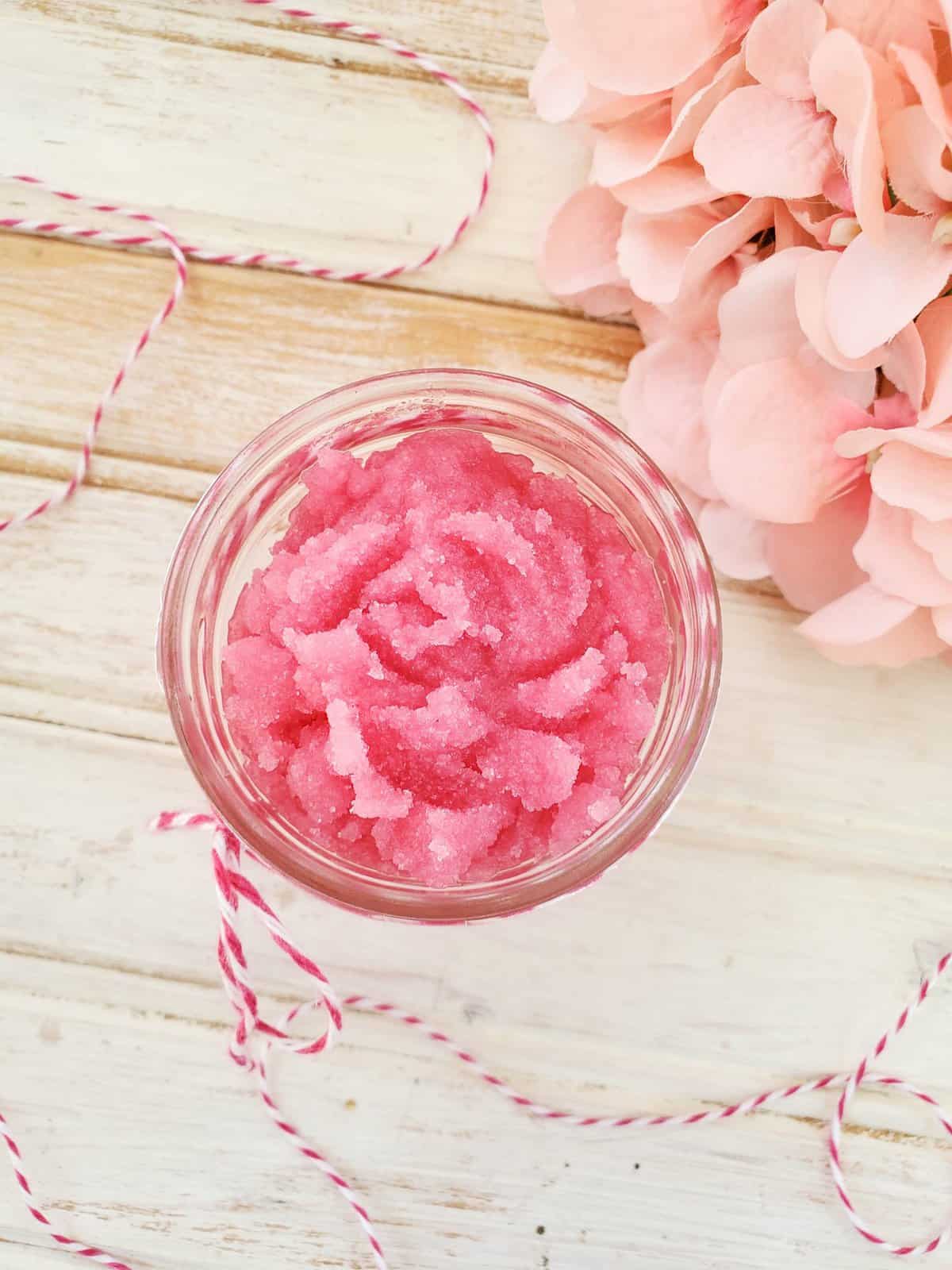 Strawberry Sugar Scrub - Sugar Scrub Recipe - Mommy Musings