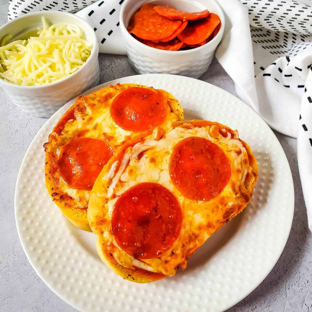 Air Fryer Garlic Bread Pizza A Crazy Family