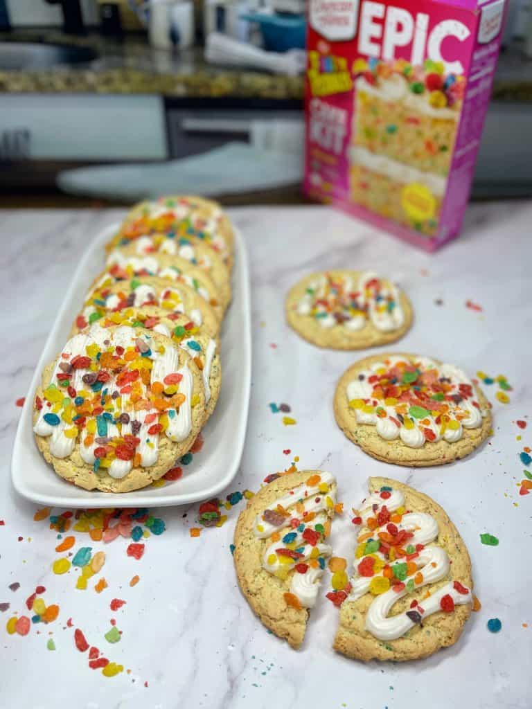 Fruity Pebbles Cookies From Cake Mix A Crazy Family