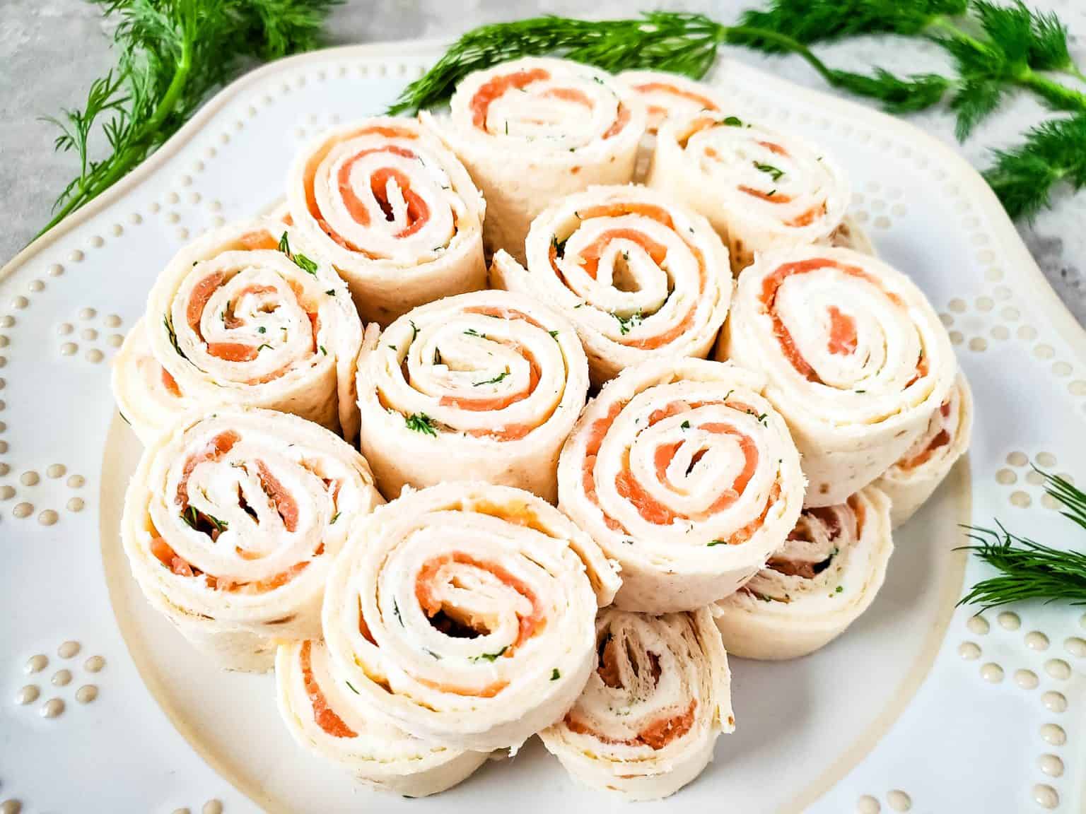 Smoked Salmon Pinwheels A Crazy Family