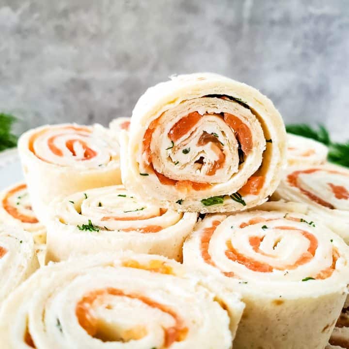 Smoked Salmon Pinwheels A Crazy Family