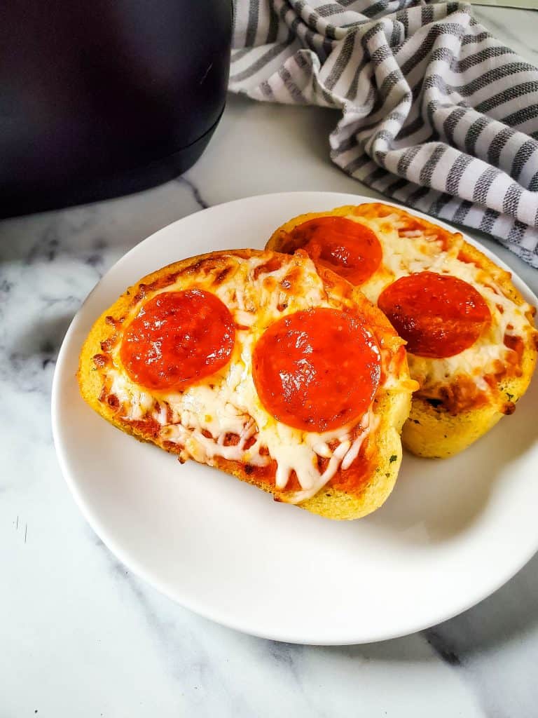 Air Fryer Garlic Bread Pizza A Crazy Family