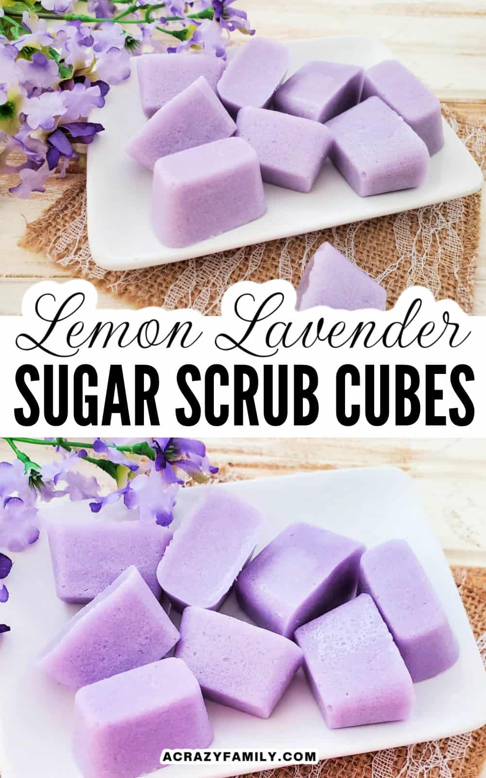 lemon lavender sugar scrub cubes pin 1