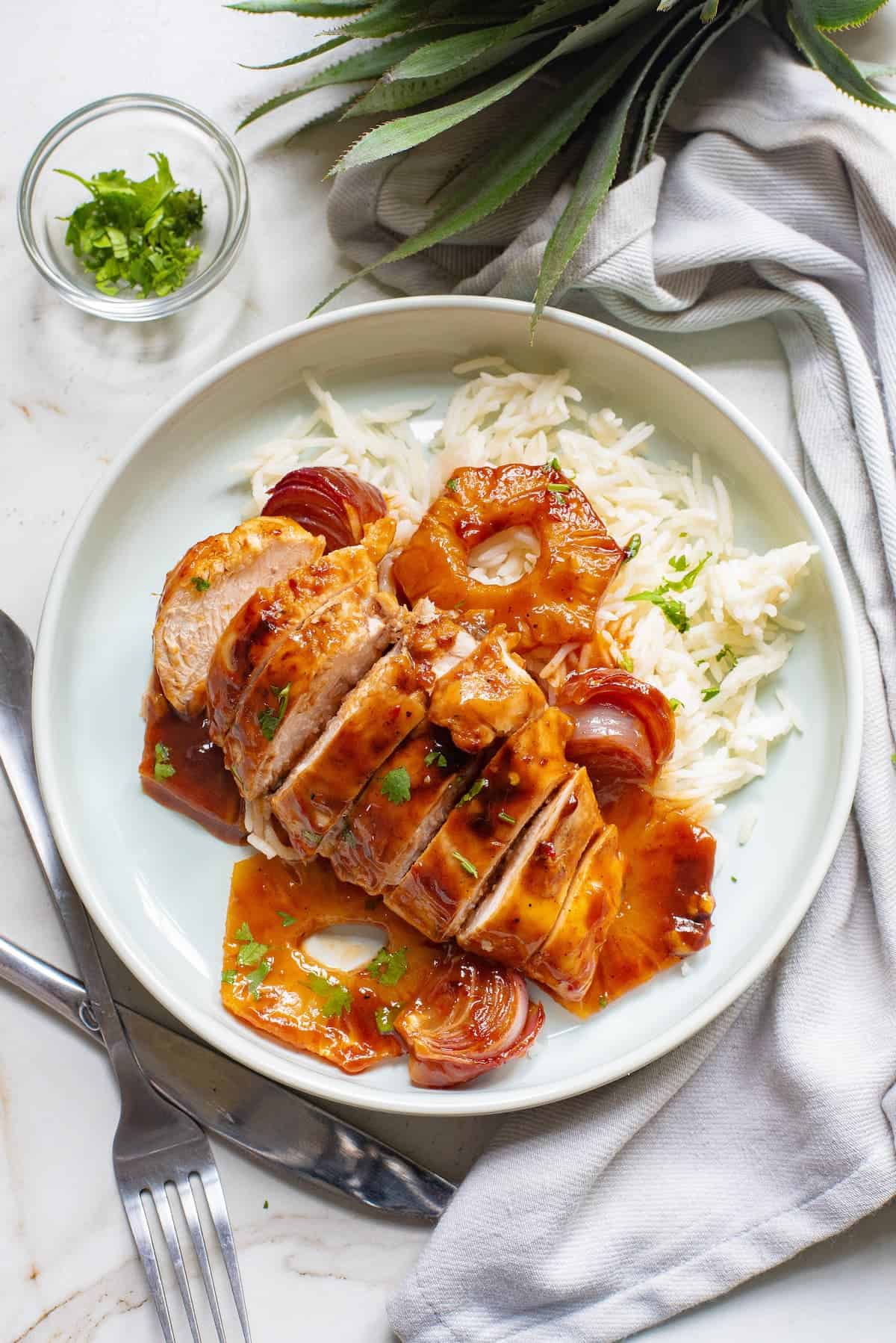 BBQ Chicken with Pineapple featured
