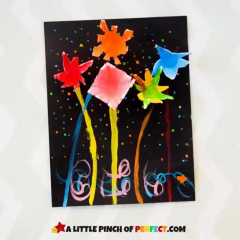 Firework Craft For Kids With Egg Cartons