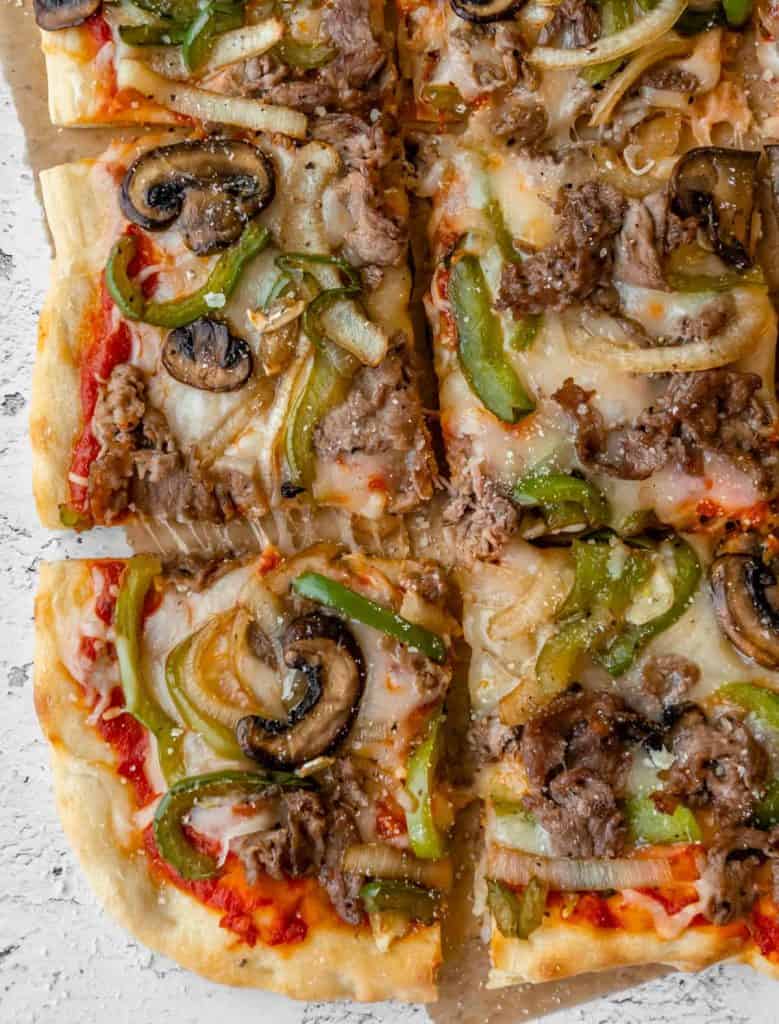 Philly Cheesesteak Pizza 1